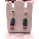 Mixed Gemstone French Post Style Earrings - Rainbow Collection